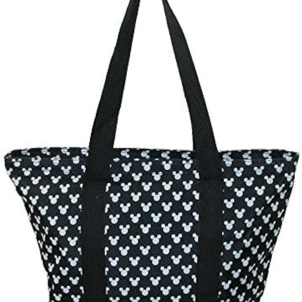 EUC Disney Mickey Mouse Canvas Black and White Tote - Picture 3 of 11